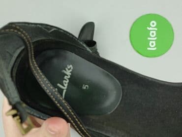 beżowe buty na koturnie ccc: Clarks, Sandały damskie, 38 — 7