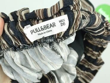 krótkie spodenki z wysokim stanem w paski: PULL&BEAR, Szorty damskie, rozmiar S — 5