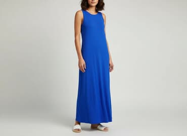 sukienki maxi na wesele niebieska: Sukienka damska, rozmiar S — 6