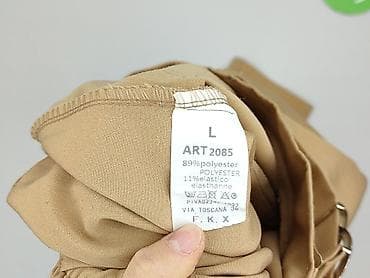 paski do spodni: Spodnie materiałowe damskie, rozmiar L — 5