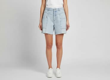 krótkie spodenki jeansowe damskie stradivarius: Stradivarius, Szorty damskie, rozmiar S — 6