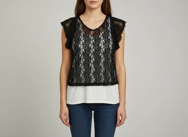 bluzki damskie koronka: Bluzka damska, rozmiar S — 5