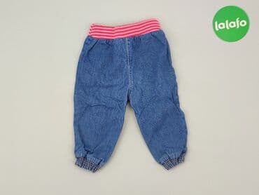 джинсова куртка: Denim pants, 9-12 months, condition - Good — 3