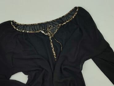 top z piórami czarny: Bluzka damska, rozmiar L — 1