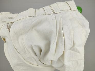 second hand marki: Męskie spodnie lniane w kolorze ecru/off‑white - Krój: wysoki stan — 4