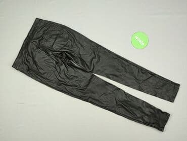 jeansy damskie podarte: H&M, Material trousers for women, size 2XS (EU 32) — 3