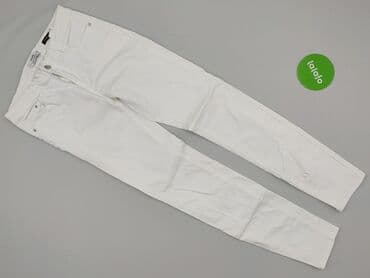 biale szerokie jeansy: Sinsay, Jeansy damskie, rozmiar S — 2