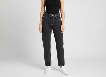 kurtka z imitacji skóry bershka: Bershka, Jeansy damskie, rozmiar 2XS — 6