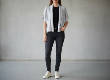 sweter z dodatkiem moheru: Kardigan damski, M — 6