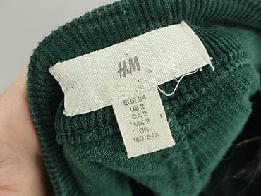 bluzy drogie: H&M, Spodnie materiałowe damskie, rozmiar 2XS — 4