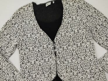 sweter w paski z serduszkiem: Kardigan damski, S — 1