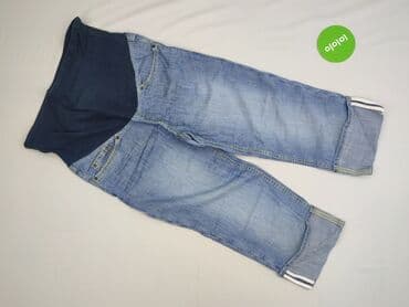 dżinsy ciążowe z dziurami: H&M, Spodnie 3/4 damskie, rozmiar M — 2