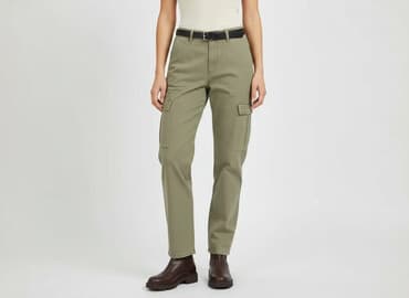 spodnie cargo moro stradivarius: Spodnie cargo damskie, rozmiar S — 7