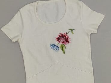 góralska koszula damska z haftem biała: Women`s T-shirt, size S — 2