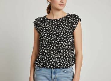 czarna bluza 134: Bluzka damska, rozmiar M — 6