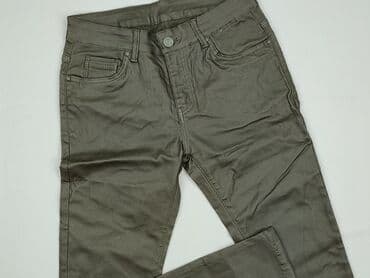 oliwkowe buty: Spodnie materiałowe damskie, rozmiar L — 1