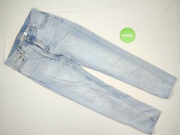 biale szerokie jeansy: Jeansy damskie, rozmiar M — 2