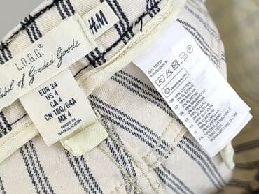 białe spodenki damskie hm: H&M, Szorty damskie, rozmiar XS — 4