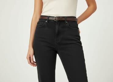 zara mom fit jeans black: Jeansy damskie, rozmiar XS — 7