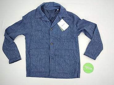 wallis sweter: ONLY & SONS – męska kurtka casual ONSKANE LINEN MIX Kolor: Night — 2