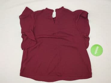 czerwona bluzki z bufkami: Shein, Bluzka damska, XS — 3