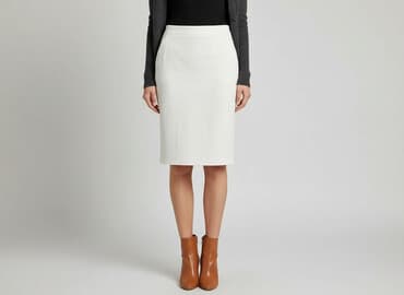 obcisła biała sukienka: Danhen, Spódnica damska, XS — 7