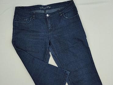 bell bottom jeans: Spodnie 3/4 damskie, rozmiar XL — 1