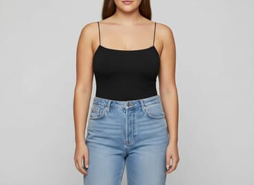 czarne body z długim rękawem h m: H&M, Women`s body, size XL — 1
