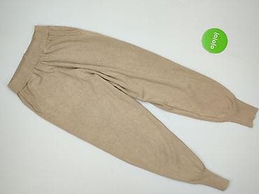 extory spodnie: Damskie dzianinowe joggery w kolorze beżowym. - Fason: zwężane — 2