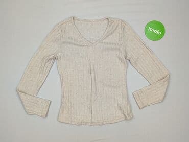 bluzki basic z dekoltem v: Shein, Sweter damski, rozmiar XS — 2