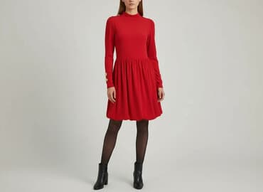 czerwone długie sukienki: Sukienka damska, rozmiar S — 6