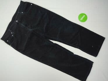 czarne materialowe spodnie: Spodnie dla mężczyzn, XL — 2