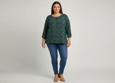 zielone eleganckie bluzki: Bluzka damska, rozmiar 3XL — 7