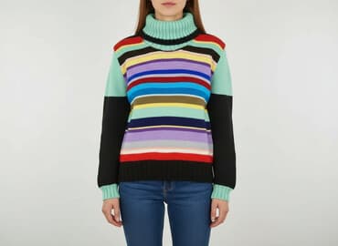 sukienka golf sweter: Sweter damski, rozmiar L — 6