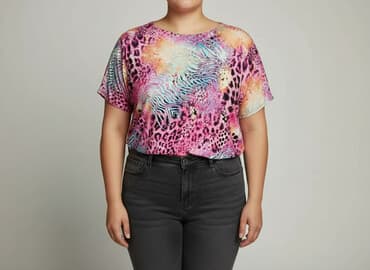 piżamy damskie hello kitty: Bluzka damska, rozmiar 5XL — 6