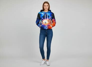 bluzy z wojan team: Bluza z kapturem damska, rozmiar M — 1