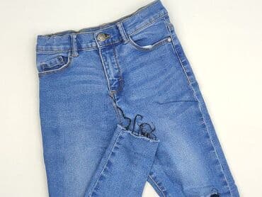 czarne spodnie woskowane: Jeans, Destination, 10 years, 140, condition - Perfect — 1