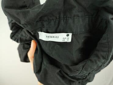 reserved czarna sukienka z bufiastymi rękawami: Reserved, Sukienka damska, rozmiar S — 4