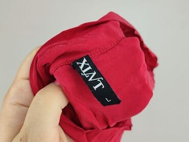 eleganckie czerwona bluzki: XLNT, Women's blouse, size L — 5