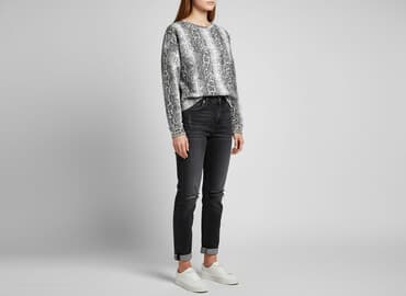 bluza w czarno białe paski: Rue Paris, Bluza damska
, rozmiar S — 6