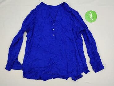 chabrowa bluzki plus size: Bluzka damska, rozmiar L — 3