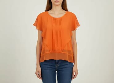 pomarańczowa marynarka mohito: Bluzka damska, rozmiar M — 7