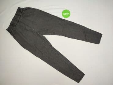 szare szerokie jeansy: Bik Bok, Spodnie materiałowe damskie, rozmiar S — 2