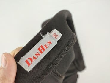 legginsy damskie plus size: Danhen, Material trousers for women, size S (EU 36) — 4