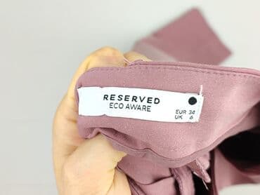 czerwone spodnie reserved: Reserved, Spodnie materiałowe damskie, XS — 4