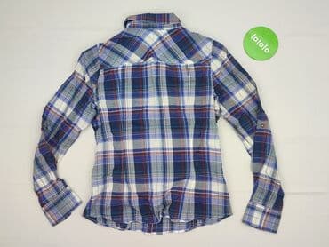 koszula w bialo niebieska krate damska: Woman, Women`s shirt, size S — 4