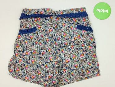 krótkie spodenki z wysokim stanem w paski: Szorty damskie, rozmiar S — 2