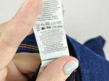 legginsy woskowane wysoki stan: Denim Co, Jeansy damskie, rozmiar L — 5