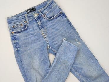 czarne spodnie damskie stradivarius: Zara, Jeansy damskie, rozmiar XS — 1