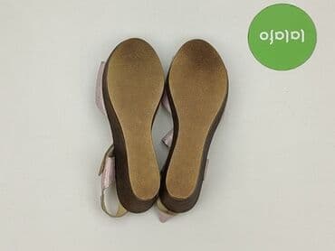 buty na koturnie z futerkiem: Casu, Sandały damskie, rozmiar 40 — 3